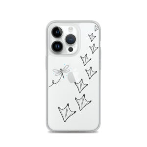 iPhone-Hülle Brandgans Kalli – Spur mit Libelle, transparent