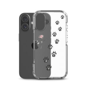 Igel Handyhülle für iPhone – Annabells Tapsen mit Rose, transparent