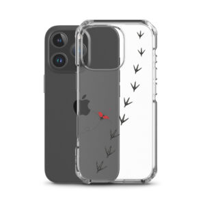 Fasan Handyhülle für iPhone – Paulines Spur mit Marienkäfer, transparent