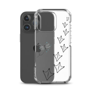 iPhone-Hülle Brandgans Kalli – Spur mit Libelle, transparent