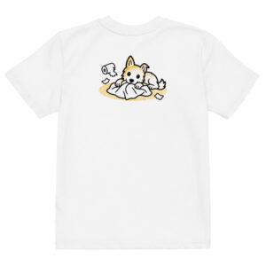Partnerlook Mama Tochter – Hunde T-Shirt Kinder, Lunas Papierschlacht, Bio-Baumwolle