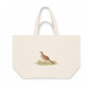 Fasan Stoffbeutel – Pauline auf dem Zaun, Tote Bag aus recycelter Baumwolle