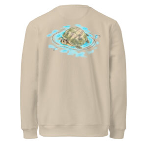 Schildkröten Pullover – Schildi im Pool, Bio-Baumwolle