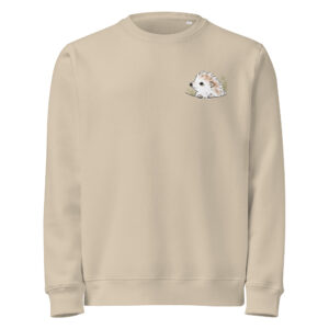 Igel Sweatshirt – Annabell guckt aus der Brusttasche, Bio-Baumwolle