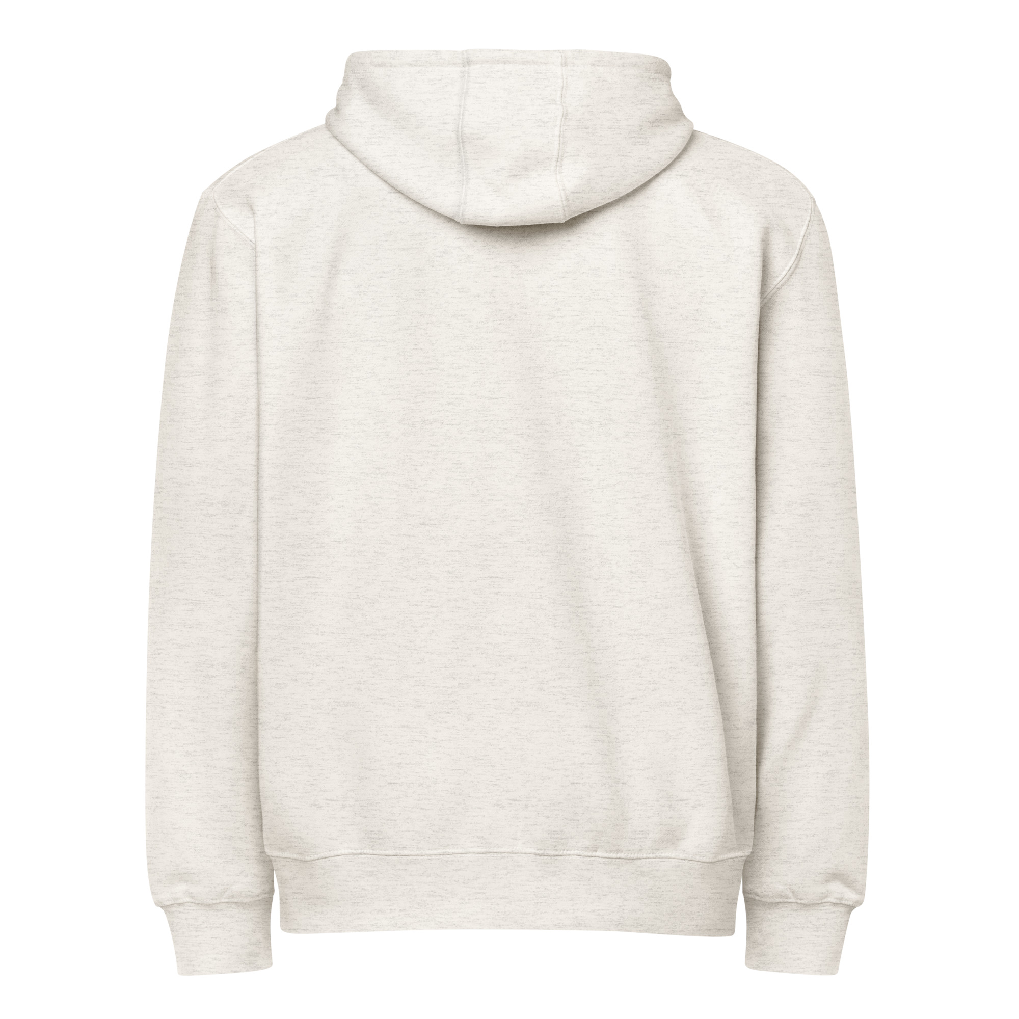 unisex-premium-full-zip-hoodie-oatmeal-heather-back-6ad475a3812d1.jpg Schildkröten Zip-Hoodie Oatmeal Heather, Rückseite ohne Motiv