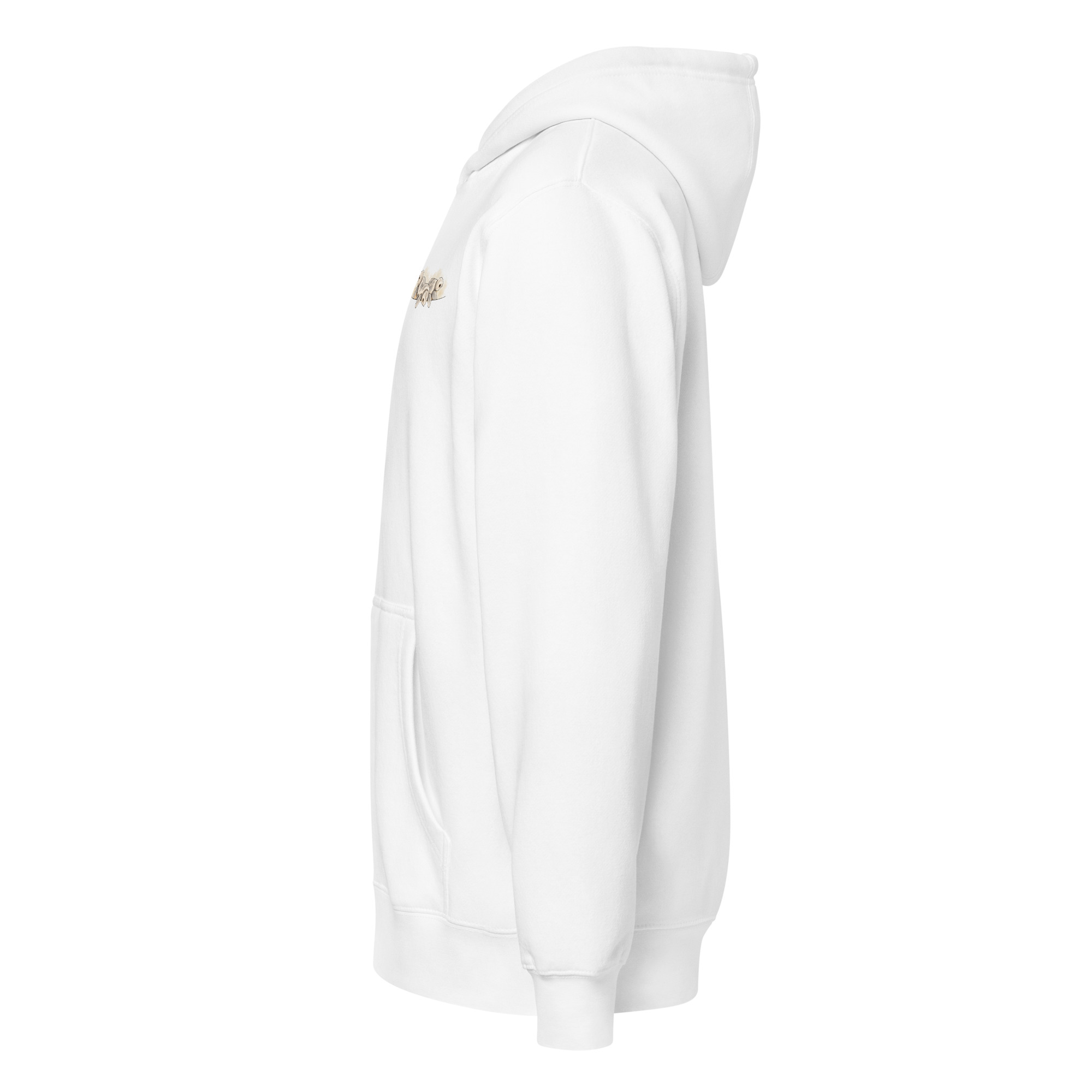 unisex-premium-full-zip-hoodie-white-left-6ad475a381557.jpg Schildkröten Zip-Hoodie Weiß, Seitenansicht links