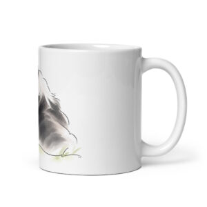 Enten Tasse – Duffy und Luna Nase an Nase, Keramiktasse mit Ente und Hund
