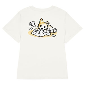 Partnerlook Mama Tochter – Hunde T-Shirt Damen, Lunas Papierschlacht, Bio-Baumwolle